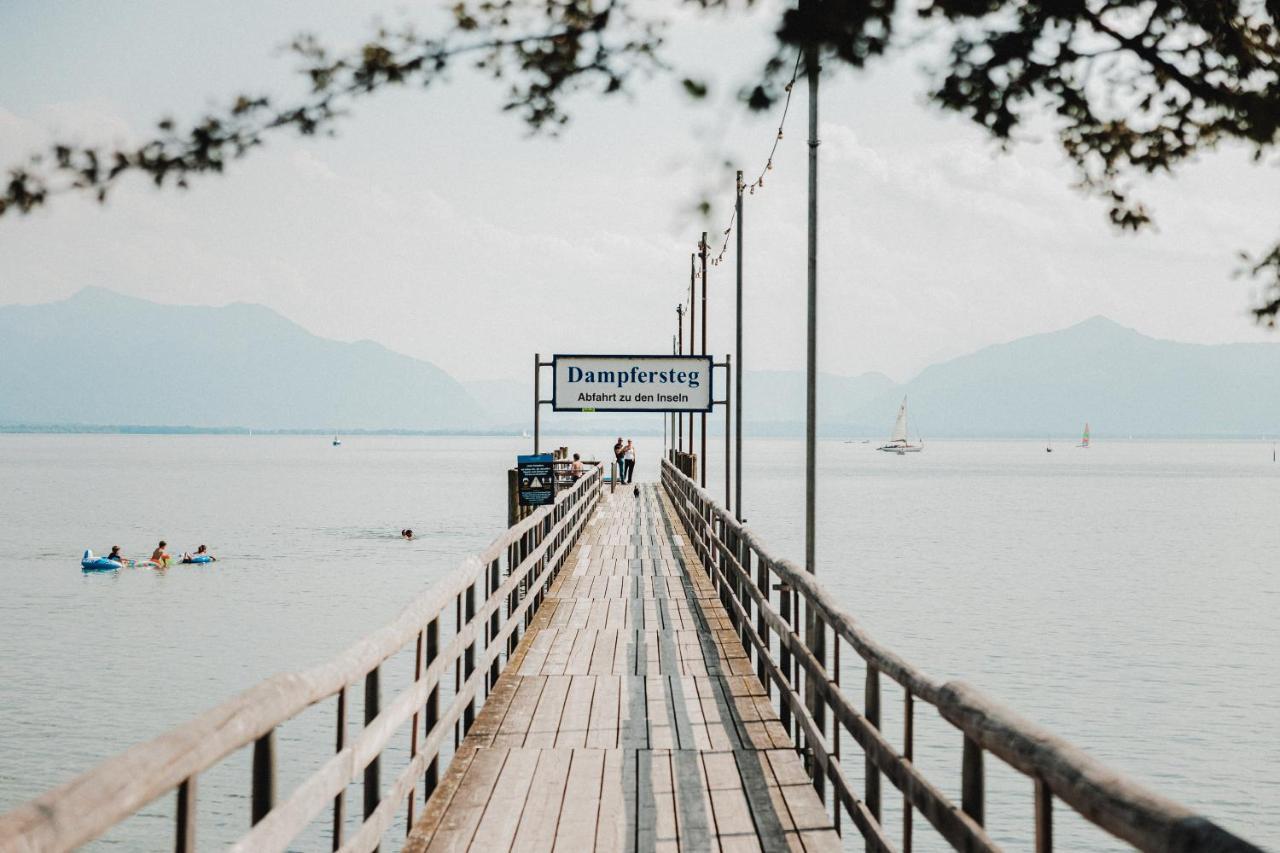 Chiemsee Ferienwohnung Gartenblick Prien am Chiemsee Eksteriør bilde